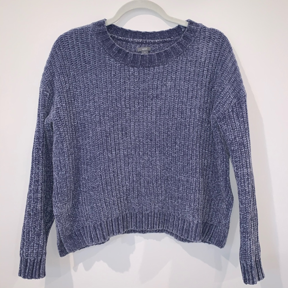 Aerie Chenille Cropped Sweater